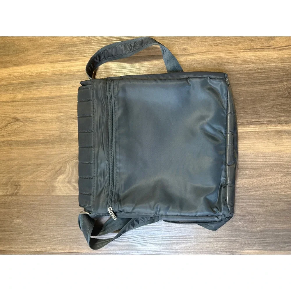 Lug Gray Crossbody Bag Messenger Bag Grey Quilted Nylon Travel Utility
